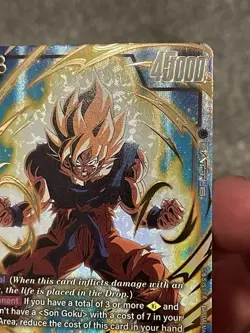 Bandai Dragon Ball Super Card Game Son Goku FS12-07 Gold Bonus Pack SR Alt Art - Image 3