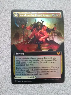 MTG M NM Foil Borderless Extus, Oriq Overlord Awaken the Blood Avatar Pack Fresh - Image 2