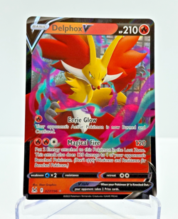 Pokemon TCG Lost Origin DELPHOX V 27/196 Holo Rare NEAR MINT - Image 1