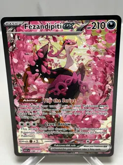 Pokemon TCG Ascended Heroes Fezandipiti Ex 288/217 Special Illustration Rare NM - Image 1