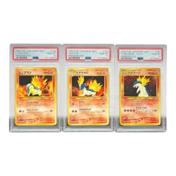 NEO PREMIUM FILE CYDANQUIL 155 QUILAVA 156 TYPHLOSION HOLO PSA 10 SEQUENTIAL SET - Image 1