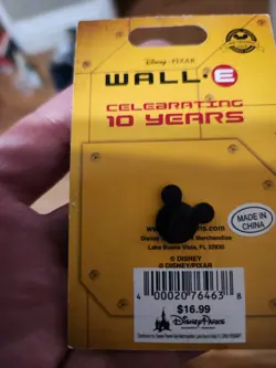 Captain McCrea WALL-E 10th Anniversary 3-D LE2000 Spinner Disney Pin 2018 New - Image 2