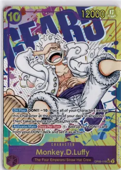 OP05-119 Monkey D Luffy SEC Alt Art Awakening Of The New Era English Trading TCG - Image 1