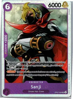 Sanji (Reprint) Premium Booster -The Best- Vol. 2 OP07-064 Foil SR NM - Image 1