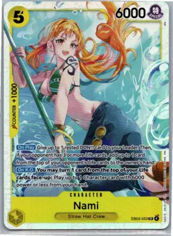 Nami (053) Extra Booster: One Piece Heroines Edition EB03-053 Foil SR NM - Image 1
