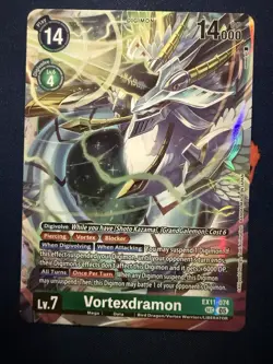 Vortexdramon (EX11-074) SEC - Dawn of Liberator - Digimon TCG - NM - Image 1