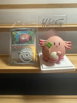 Official Pokemon Chansey Figure with Card Set - 151 Collection Blind Box - Image 1