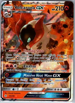 Volcarona GX 35/236 SM - Cosmic Eclipse - Pokemon Card - NM - Image 1