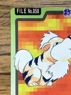 Pokemon Carddass Card Growlithe 58 Bandai Pocket Monsters 1997 - Image 5