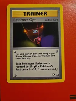 Resistance Gym Stadium Card 109/132 Rare Non-Holo Gym Challenge Trainer LP - Image 1