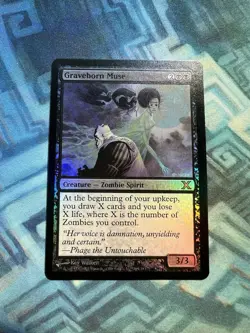 MTG Foil Graveborn Muse NM-/EX+ 10th Edition - Image 1