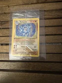 Machamp 8/102 1st Edition Sealed Holo Pokemon card Factory Cellophane - Image 2