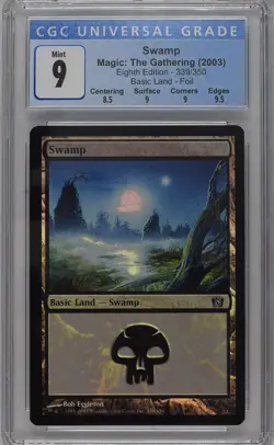 SWAMP 8th Edition Foil CGC 9 MTG [Nostalgium] - Image 1