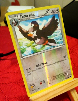 POKEMON Staravia 96/116 Plasma Freeze Set, Reverse Holo Uncommon, NM Condition - Image 2