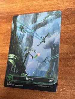 MTG - Forest (0371) - Borderless Galaxy Foil #0371 - Edge of Eternities NM - Image 1