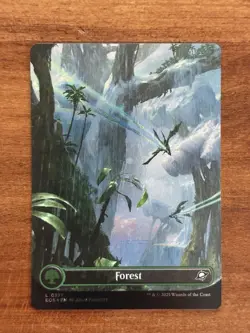 MTG - Forest (0371) - Borderless Galaxy Foil #0371 - Edge of Eternities NM - Image 2