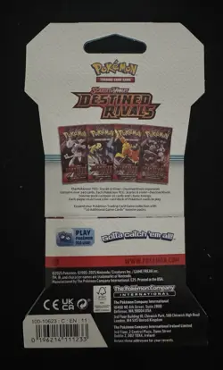 Pokemon Destined Rivals Scarlet & Violet Sleeved Booster Pack Sealed Qty Avail - Image 2