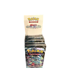 Pokemon TCG Scarlet & Violet Stellar Crown Half Booster Box 18 Packs - Image 1