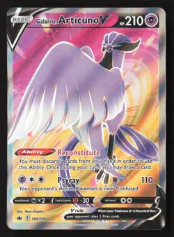 Galarian Articuno V (Full Art) Ultra Rare Holo SWSH06 169/198 NM Pokemon TCG - Image 1