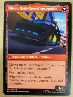 MTG 1x Slicer, Hired Muscle # 6 Universes Beyond Transformers Magic the x1 NM - Image 2