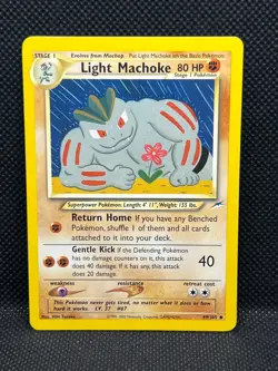 Pokemon Tcg Light Machoke 49/105 Neo Destiny Non Holo - Image 1