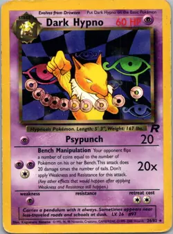 Pokemon TCG Dark Hypno 26/82 Team Rocket D - Image 1