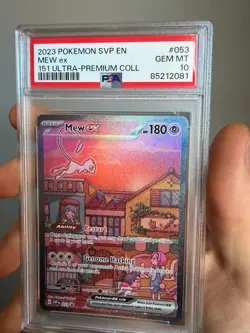 Pokemon Mew ex 151 Ultra-Premium Coll. Full Art Promo SVP EN 053 PSA 10 Gem Mint - Image 1