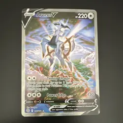 Pokemon TCG Arceus V Ultra Rare Alternate Full Art Brilliant Stars Holo 166/172 - Image 1