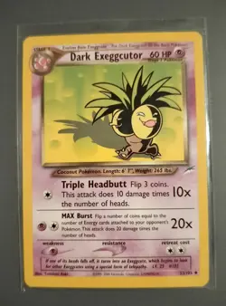 Dark Exeggcutor 33/105 Neo Destiny Regular Pokemon TCG LP - Image 1