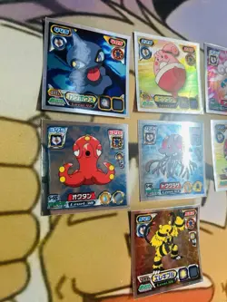 2006-2010 Pokemon Amada (7) Holo Foil Sticker Lot NM-LP - Image 2