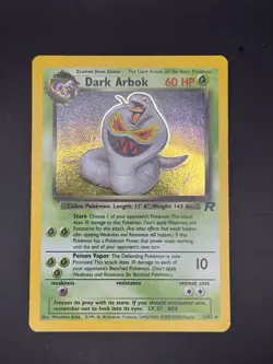 Dark Arbok ⭐ 2/82 Holo Rare Team Rocket 2000 Pokemon NM/LP - Image 1
