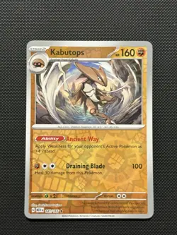 Pokemon ENGLISH - 151 - Kabutops - 141/165 - Reverse Holo - M/NM - Image 2