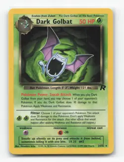 Pokemon TCG - Dark Golbat 24/82 Lightly Played Rare Team Rocket - Image 1