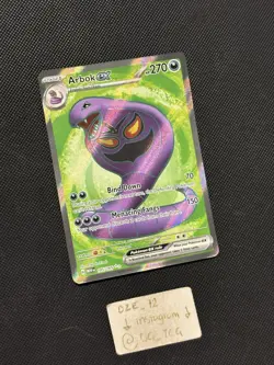 Pokemon ENGLISH - 151 - Arbok Ex - 185/165 - Full Art Rare - MINT - Image 3