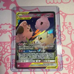 Pokemon TCG Togepi & Cleffa & Igglybuff GX 143/236 Sm-Cosmic Eclipse Holo - Image 1