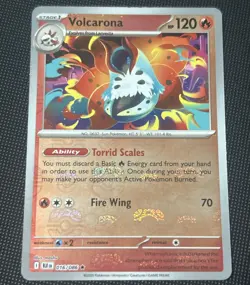 Pokemon Volcarona - 016/086 - Master Ball Pattern Reverse Holo Black Bolt - Image 1
