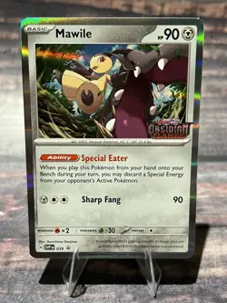 Mawile SVP039 Prerelease Promo Stamped Pokemon 2023 SV Obsidian Flames NM - Image 1