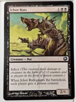 Ichor Rats - Scars of Mirrodin - Magic the Gathering MTG Nice! - Image 1