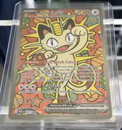 Meowth ex 121/088 SIR Special Illustration Rare - Perfect Order SIR Pokemon NM/M - Image 1