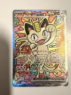 Meowth ex 121/088 ENGLISH Special Illustration Rare - Perfect Order SIR Pokemon - Image 1