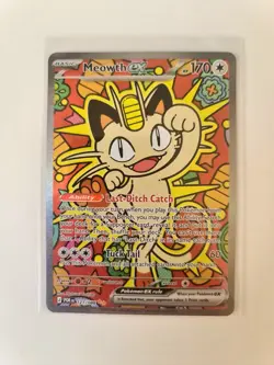 Meowth ex 121/088 ENGLISH Special Illustration Rare - Perfect Order SIR Pokemon - Image 1