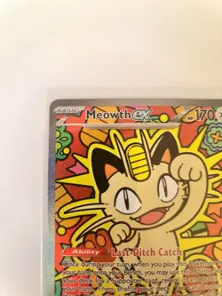 Meowth ex 121/088 ENGLISH Special Illustration Rare - Perfect Order SIR Pokemon - Image 3