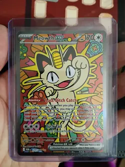 Meowth ex 121/088 ENGLISH Special Illustration Rare - Perfect Order SIR Pokemon - Image 1