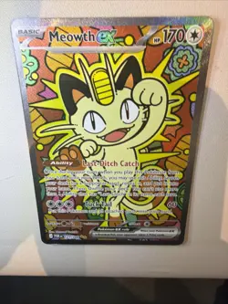 Meowth ex 121/088 ENGLISH Special Illustration Rare - Perfect Order SIR Pokemon - Image 3