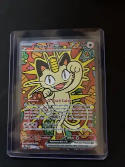 Pokemon Meowth ex 121/088 ENGLISH SIR Perfect Order NEAR MINT - Image 3