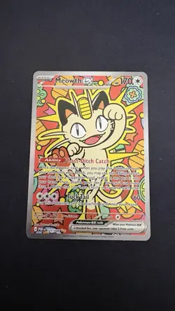 Pokemon TCG Meowth ex 121/088 Perfect Order SIR - Image 1