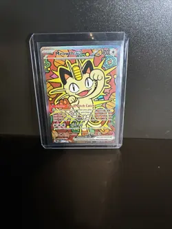 Pokemon Meowth ex 121/088 Full Art Holo SIR Perfect Order Set - Image 1