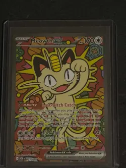 Pokemon TCG Meowth EX 121/88 SIR Special Illustration Rare Perfect Order - Image 1