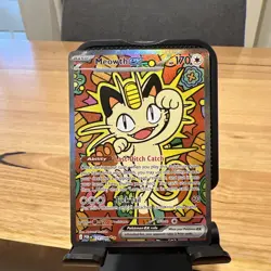 Pokemon TCG Meowth ex SIR 121/088 Perfect Order - Image 1