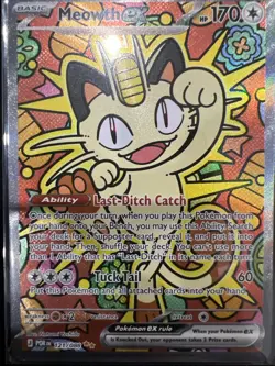 Pokemon TCG Meowth EX 121/88 SIR Special Illustration Rare Perfect Order - Image 2
